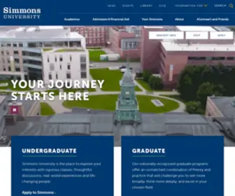 Simmons.edu(Simmons University) Screenshot