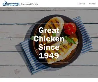 Simmonspreparedfoods.com(Simmons Prepared Foods) Screenshot