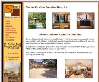 Simmsconstruction.com(Simms Custom Construction) Screenshot