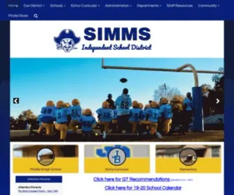 Simmsisd.net(Simms ISD) Screenshot