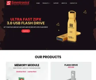 Simmtronics.co.in(Best Indian Brand for RAMs) Screenshot