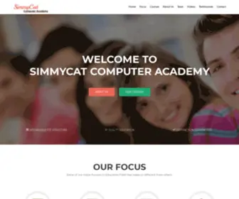 Simmycatacademy.com(SimmyCat Computer Academy) Screenshot