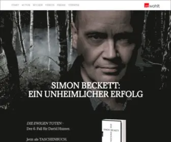 Simon-Beckett.de(Autorenseite von Simon Beckett) Screenshot