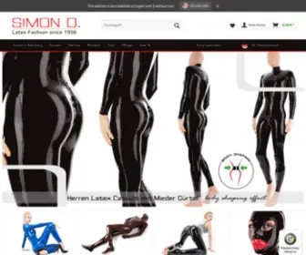 Simon-O.com(Latex Kleidung online kaufen) Screenshot