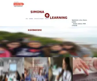 Simona-Learning.com(Simona Learning. Academia de Inglés en Granada) Screenshot