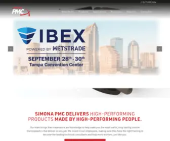 Simona-PMC.com(SIMONA PMC) Screenshot
