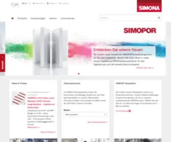 Simona.de(SIMONA AG) Screenshot