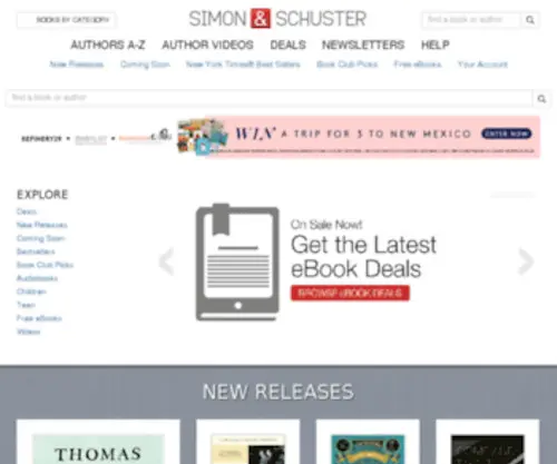 Simonandschuster.mobi(Simon & Schuster Mobile) Screenshot