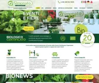 Simonato.com(Coltivazione e Vendita Piante Aromatiche Biologiche) Screenshot