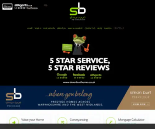 Simonburthomes.co.uk(Simon Burt) Screenshot