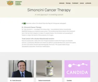 Simoncinicancertherapy.com(Simoncini Cancer Therapy) Screenshot