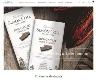 Simoncoll.com(Chocolates Simón Coll®) Screenshot