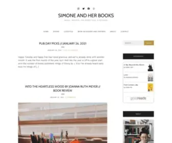 Simoneandherbooks.com(Books, Reading, and everything in between) Screenshot