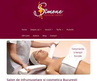 Simonebeautycenter.ro(Salon de infrumusetare Bucuresti) Screenshot