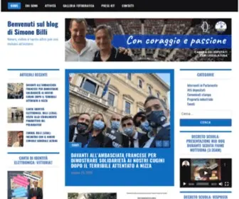 Simonebilli.eu(Benvenuti sul blog di Simone Billi) Screenshot
