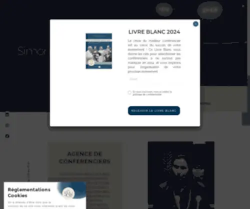 Simoneetnelson.com(Agence de conférenciers et celebrity marketing) Screenshot