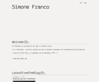 Simonefranco.net(Simone Franco) Screenshot