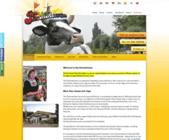 Simonehoeve.com(Kaasboerderij en Klompenboerderij) Screenshot