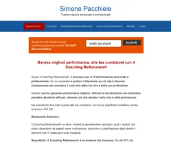 Simonepacchiele.com(Trasformazione Personale e Professionale) Screenshot