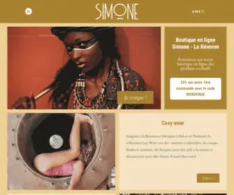 Simone.re(Retrouvez des produits exclusifs sur la boutique en ligne Simone Reunion) Screenshot