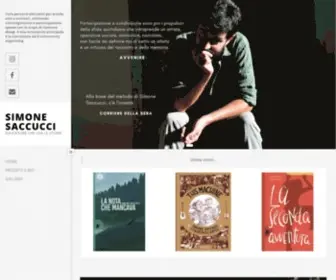 Simonesaccucci.it(Educatore che usa le storie) Screenshot