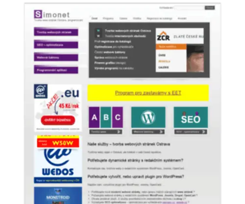 Simonet.cz(Simonet) Screenshot