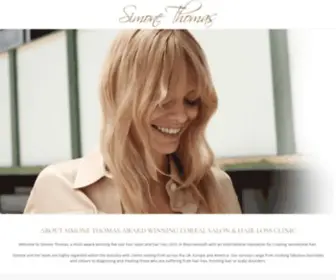 Simonethomas.com(Hair Loss Clinics) Screenshot