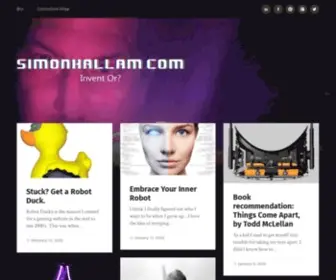 Simonhallam.com(Invent Or) Screenshot