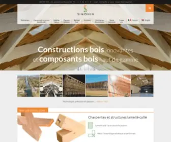 Simonin.com(Constructions bois innovantes) Screenshot