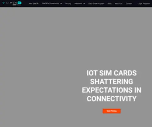 Simoniot.com(Iot company shattering connectivity expectations) Screenshot