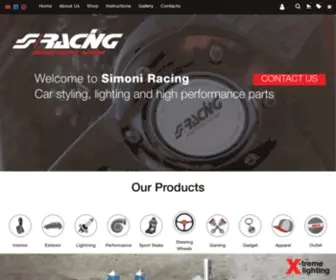 Simoniracing.com(Simoni Racing shop on line accessori per auto) Screenshot