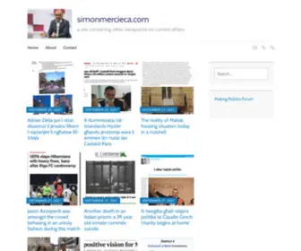 Simonmercieca.com(A site containing other viewpoints on current affairs) Screenshot