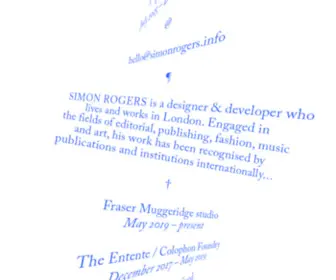 Simonrogers.info(Simon Rogers) Screenshot