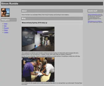 Simonrumble.com(Simon Rumble) Screenshot