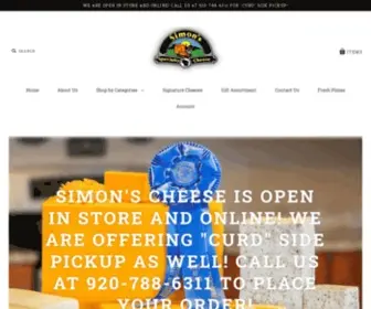 Simonscheese.com(Simon's Specialty Cheese) Screenshot