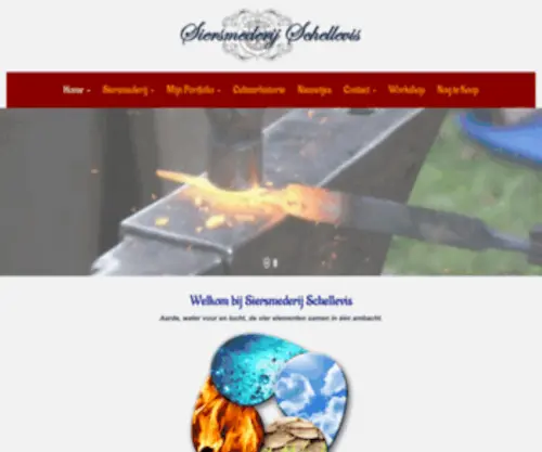 Simonschellevis.nl(Welkom bij Siersmederij Schellevis) Screenshot