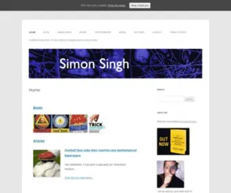 Simonsingh.net(Simon Singh) Screenshot