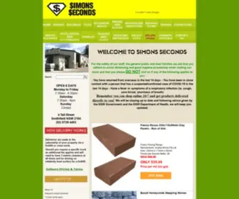 Simonsseconds.com.au(Factory Seconds) Screenshot