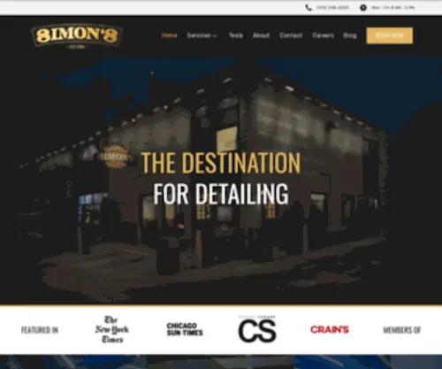 Simonsshineshop.com(Chicago Auto Detailing) Screenshot