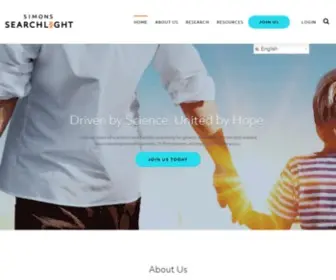 Simonsvipconnect.org(Simons SearchlightSimons Searchlight) Screenshot