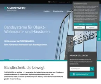 Simonswerk.de(SIMONSWERK BANDTECHNIK) Screenshot