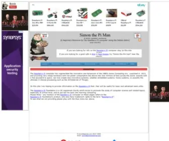 Simonthepiman.com(A beginners Resource for the Raspberry Pi computer) Screenshot