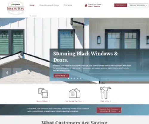 Simontonwindows.com(Vinyl Replacement Windows & Doors) Screenshot