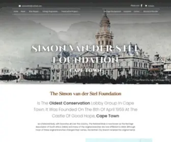 Simonvdstel.org(The Simon van der Stel Foundation) Screenshot