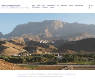 Simonwolfgangfuchs.com(Lecturer in Islam and Middle East Studies) Screenshot