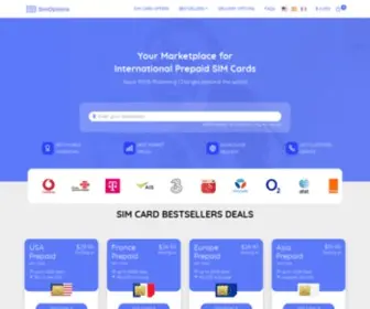 Simoptions.com(Prepaid SIM Cards for Europe) Screenshot