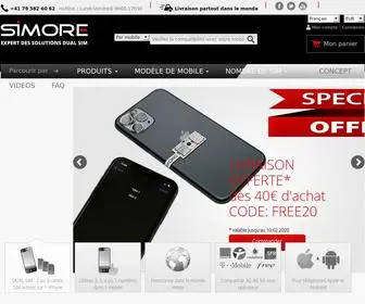 Simore.com(Dual SIM pour iPhone et Android) Screenshot