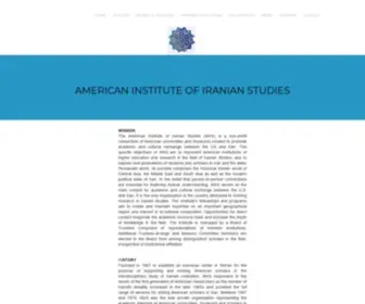 Simorgh-Aiis.org(American Institute of Iranian Studies) Screenshot
