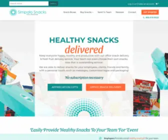 Simpalosnacks.com(Healthy Office Snack Delivery Service) Screenshot