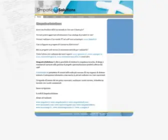 Simpaticosolutions.it(Simpatico Solutions Programmatore php asp .net cgi perl linux mysql database e) Screenshot